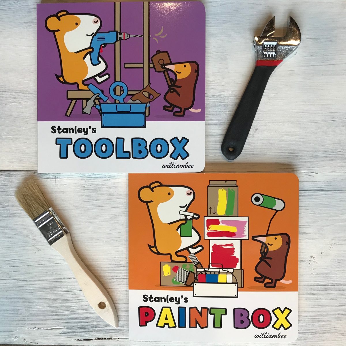 Stanley’s Paint Box and Toolbox: New Board Books from William Bee
